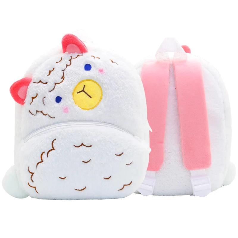 Cartoon Plush Backpack - Alpaca - Backpacks For Tots