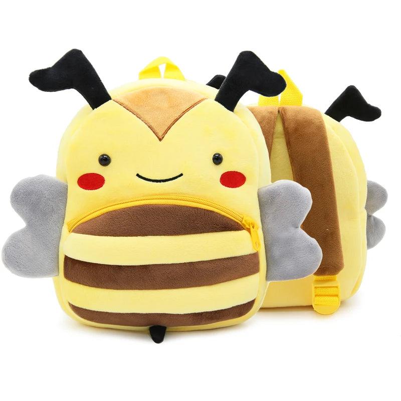 Cartoon Plush Backpack - Bumble Bee - Backpacks For Tots