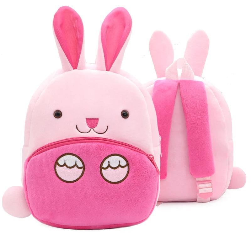Cartoon Plush Backpack - Rabbit - Backpacks For Tots