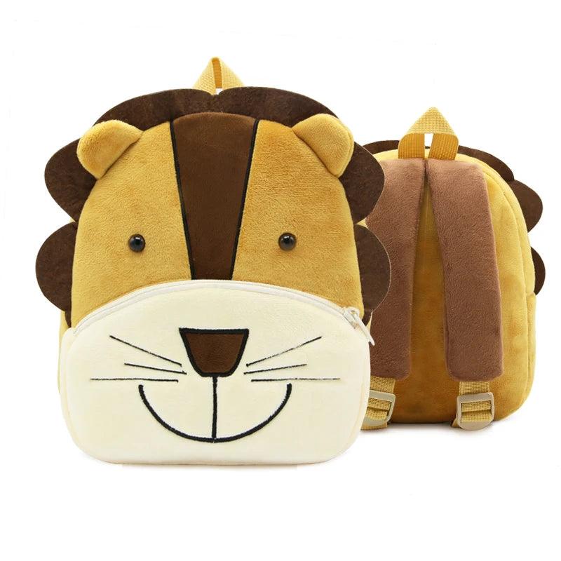 Cartoon Plush Backpack - Lion - Backpacks For Tots