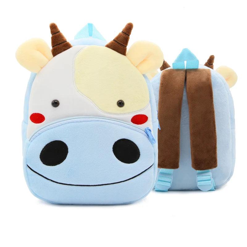 Cartoon Plush Backpack - Cow - Backpacks For Tots
